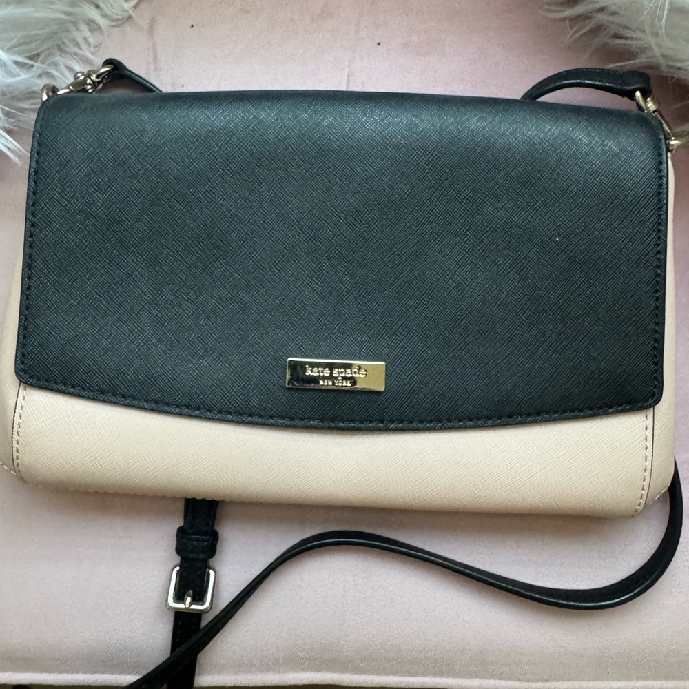 kate spade Two-Tone Black and Cream Crossbody Bag